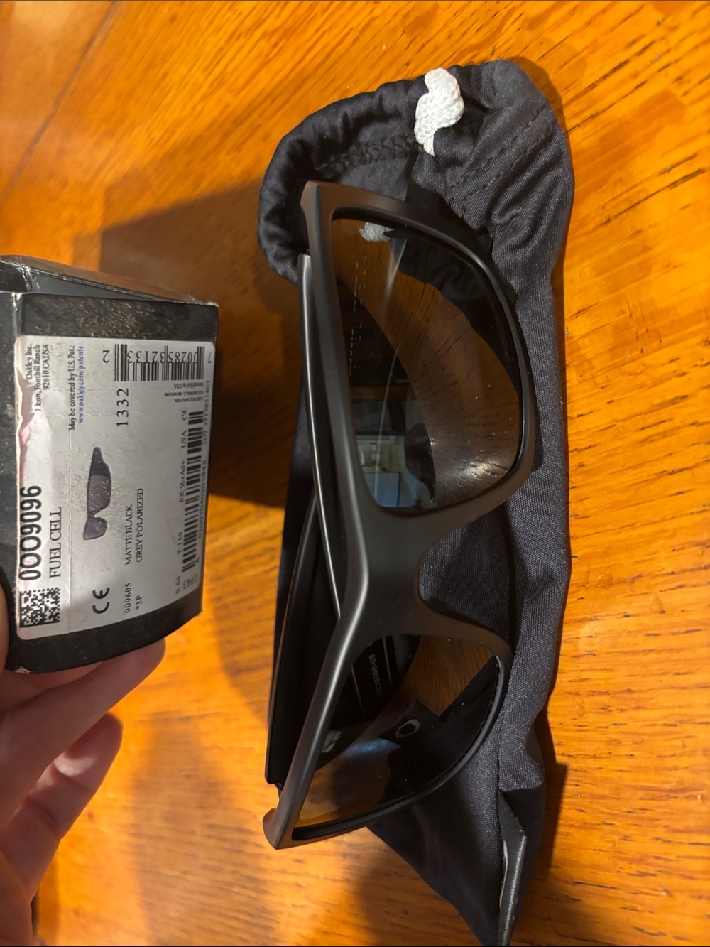 Oakley Matte Black VR/AR Protective Glasses with Soft Black Pouch